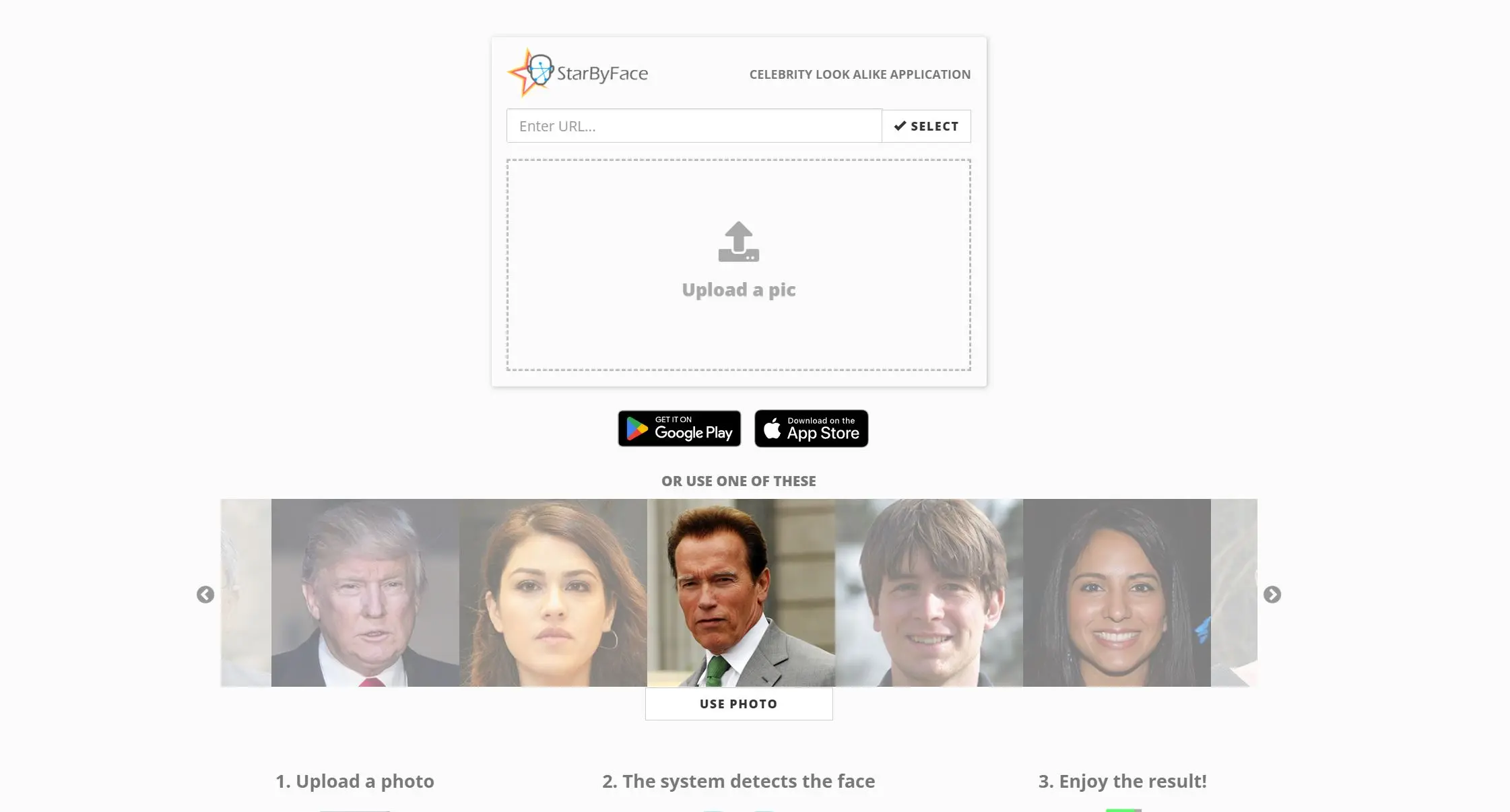 StarByFace screenshot