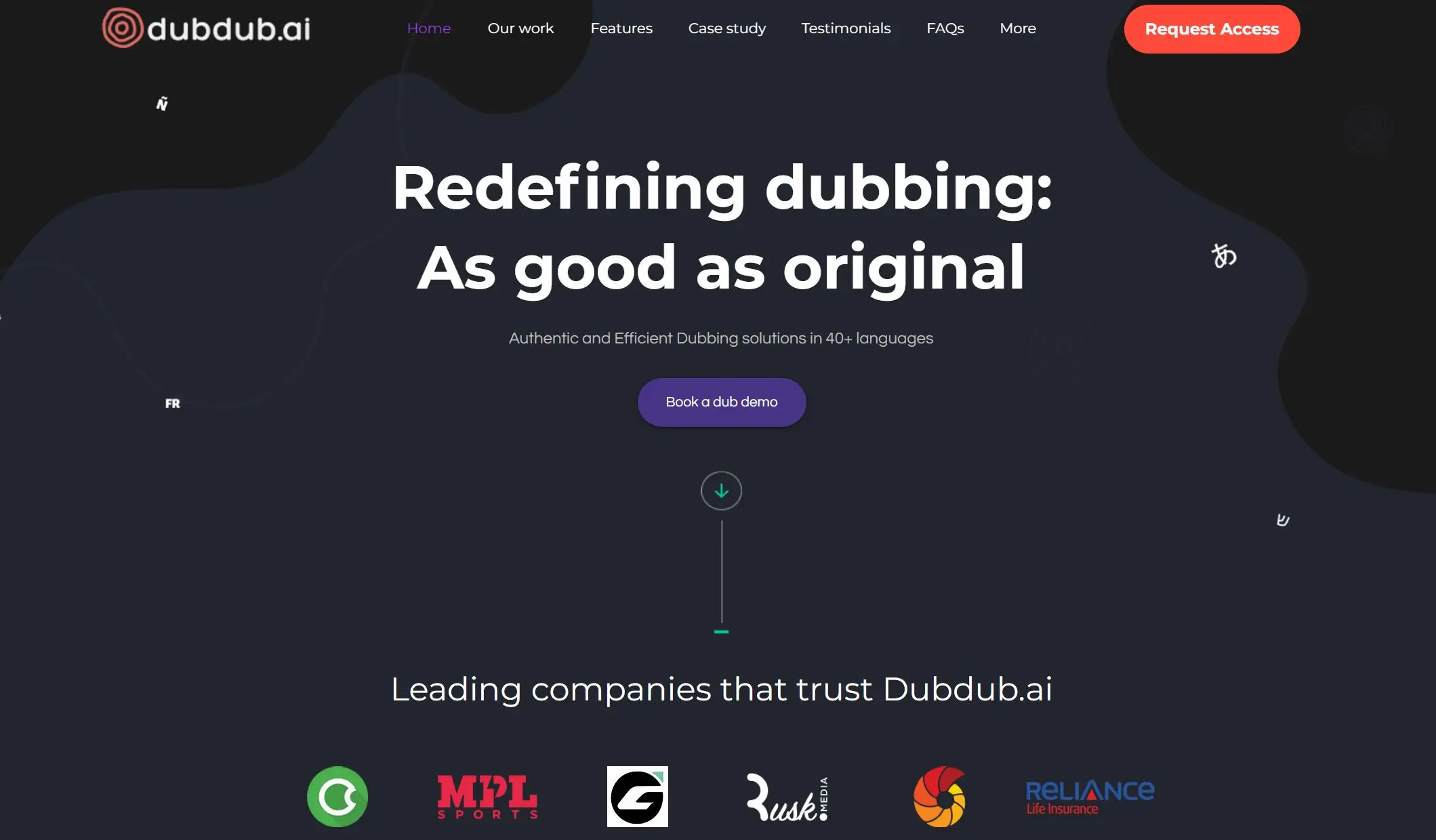 Dubdub.ai screenshot