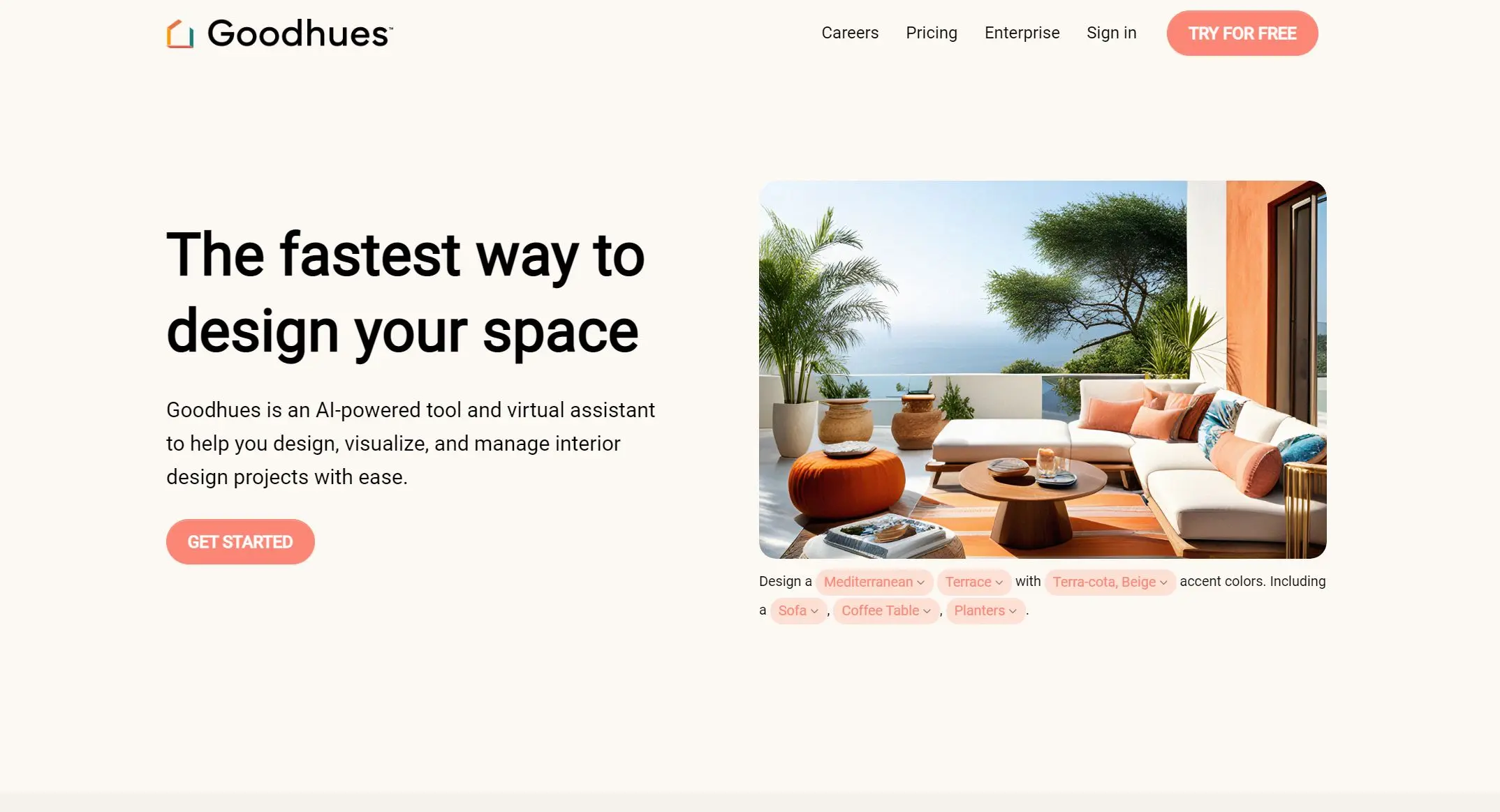 Goodhues.ai screenshot