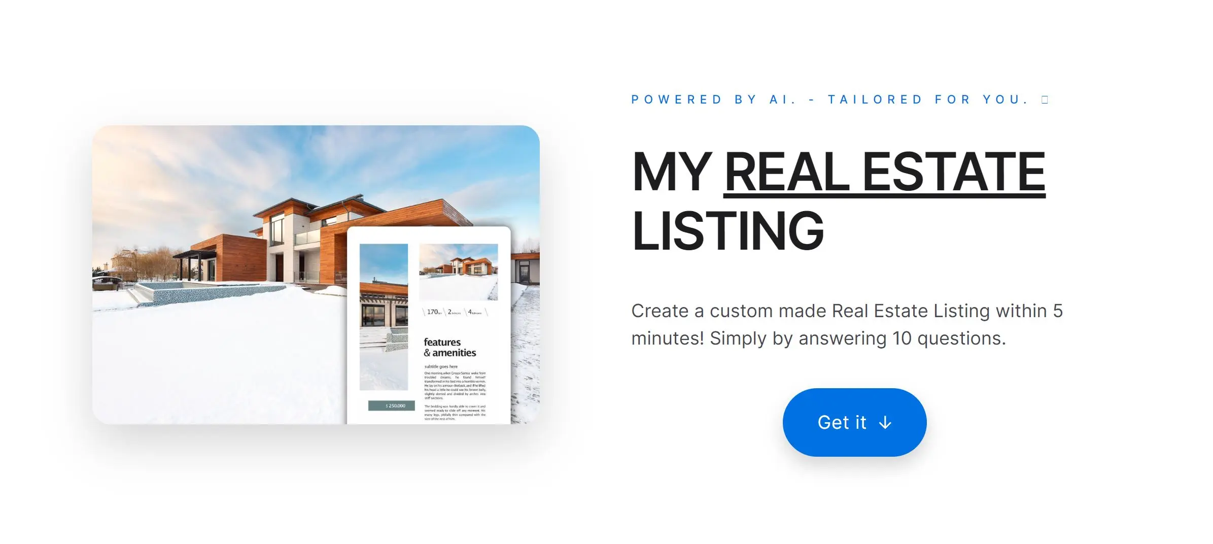 My Real Estate Brochure screenshot