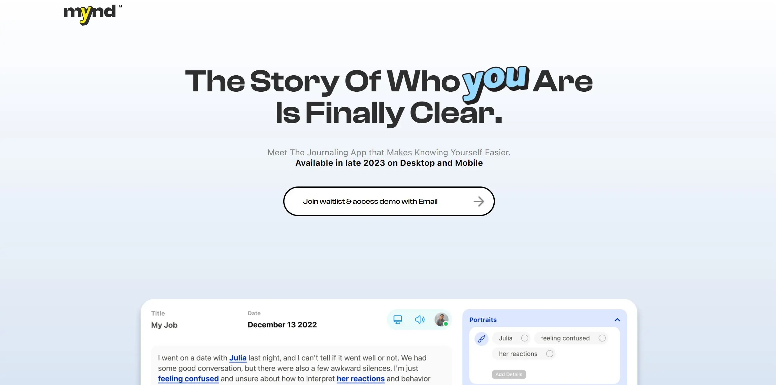 Mynd screenshot