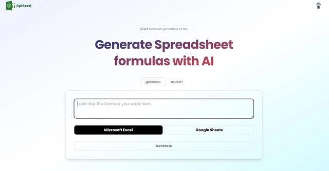 GPTExcel screenshot