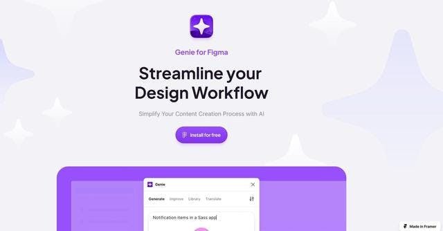 Genie - Figma screenshot
