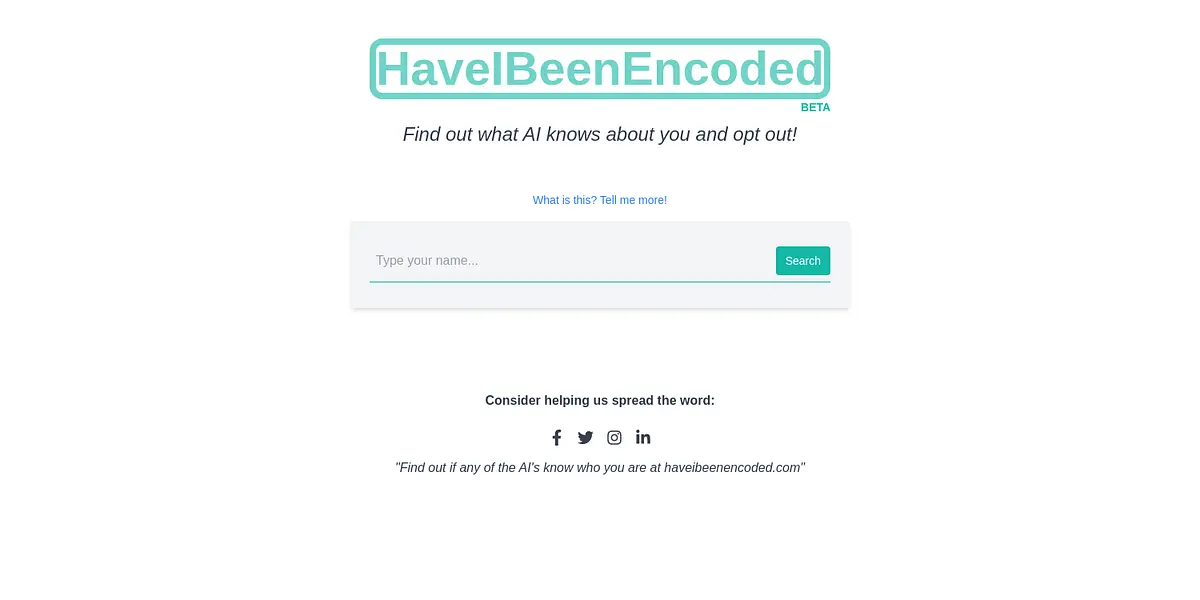 Have I Been Encoded screenshot