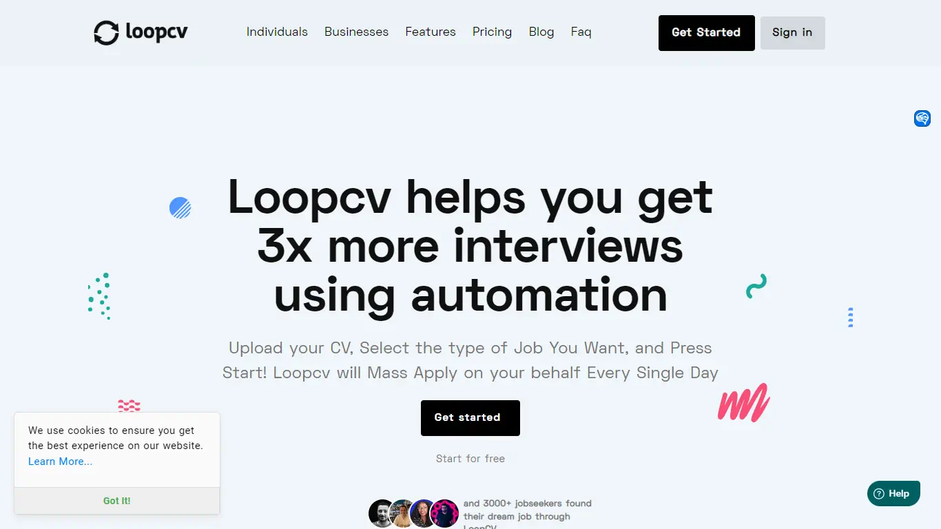Loopcv screenshot
