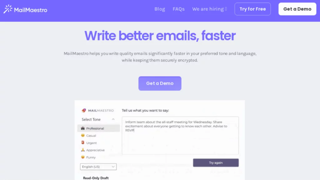 MailMaestro screenshot