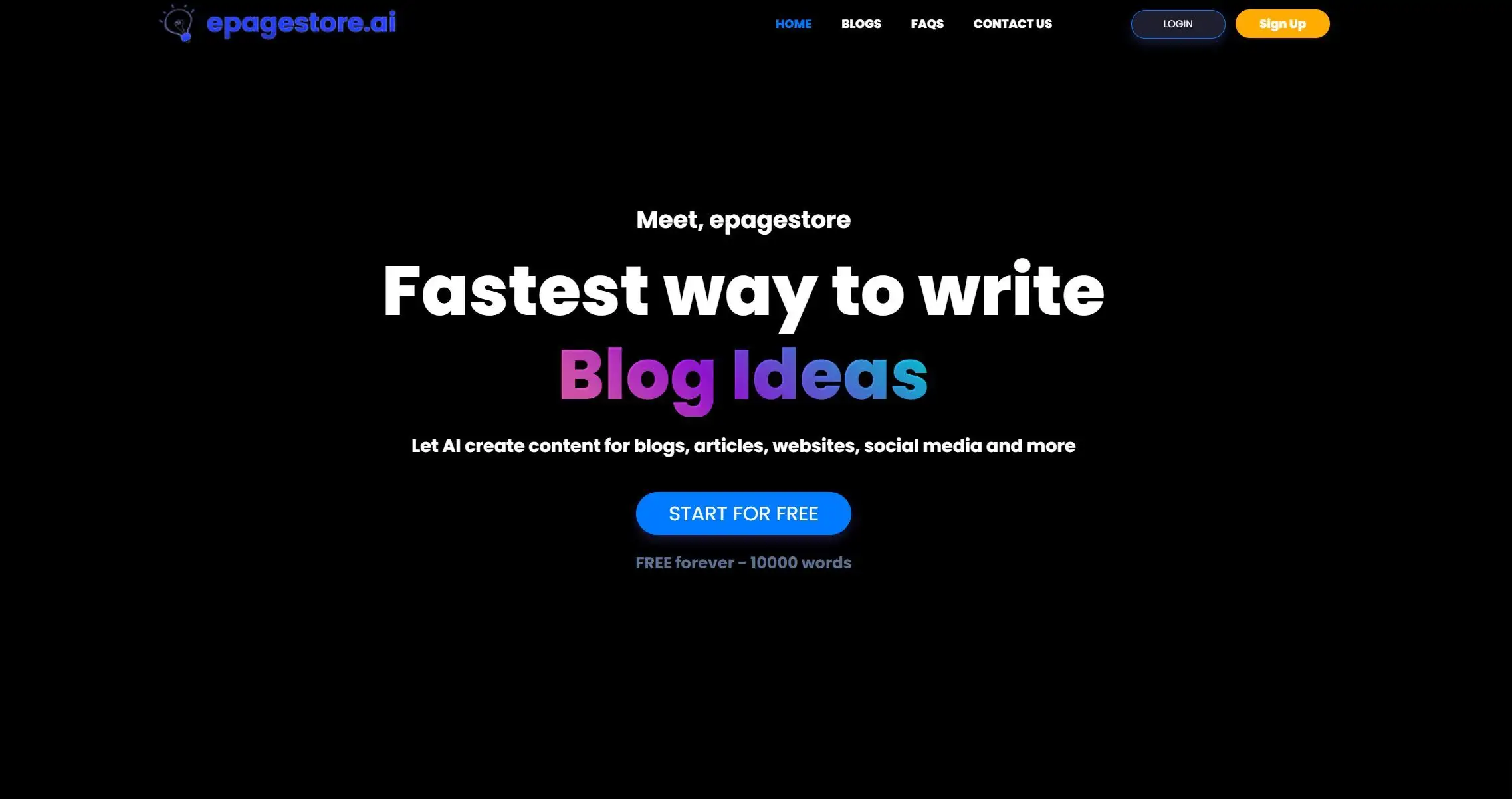 Epagestore.ai screenshot