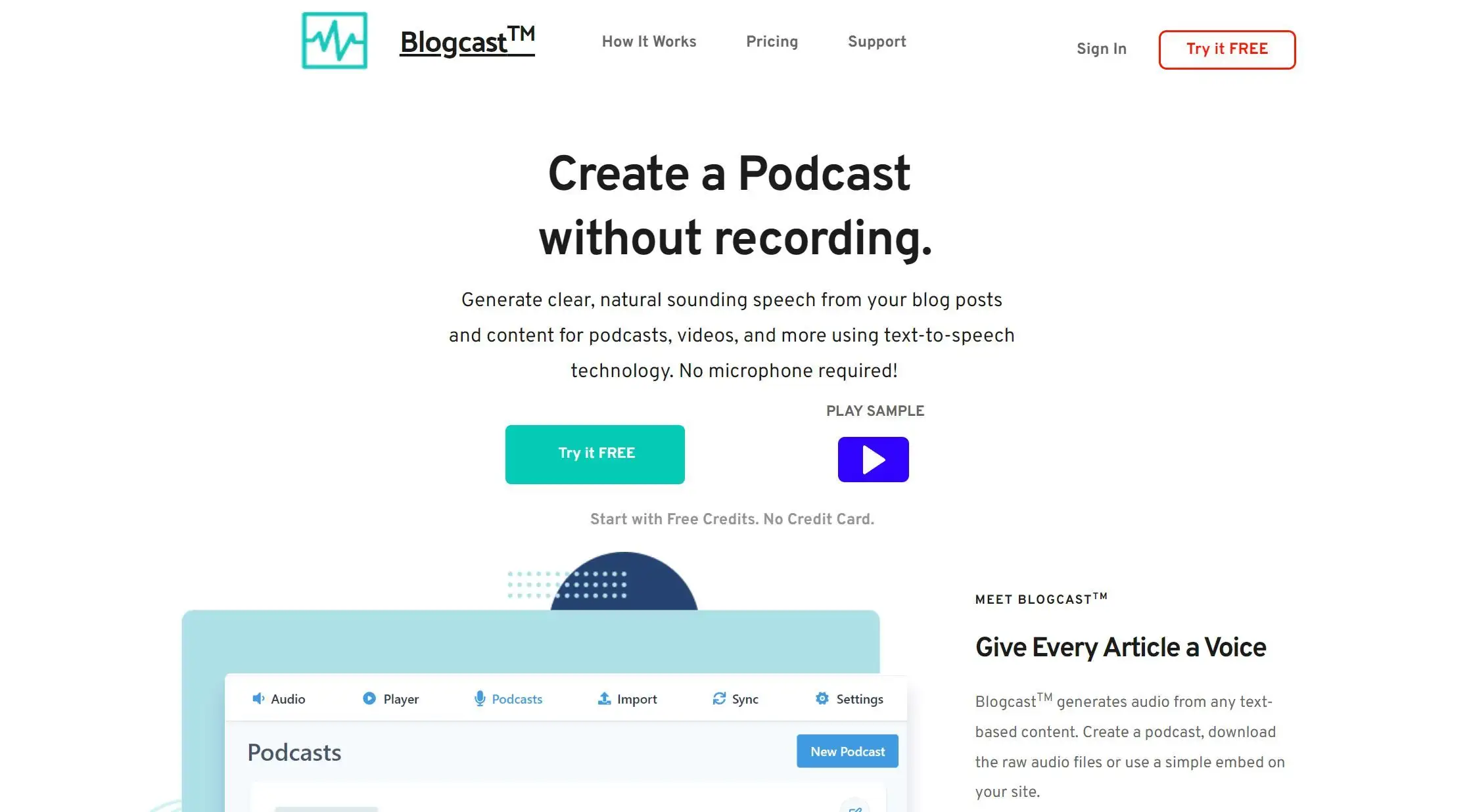 Blogcast™ screenshot