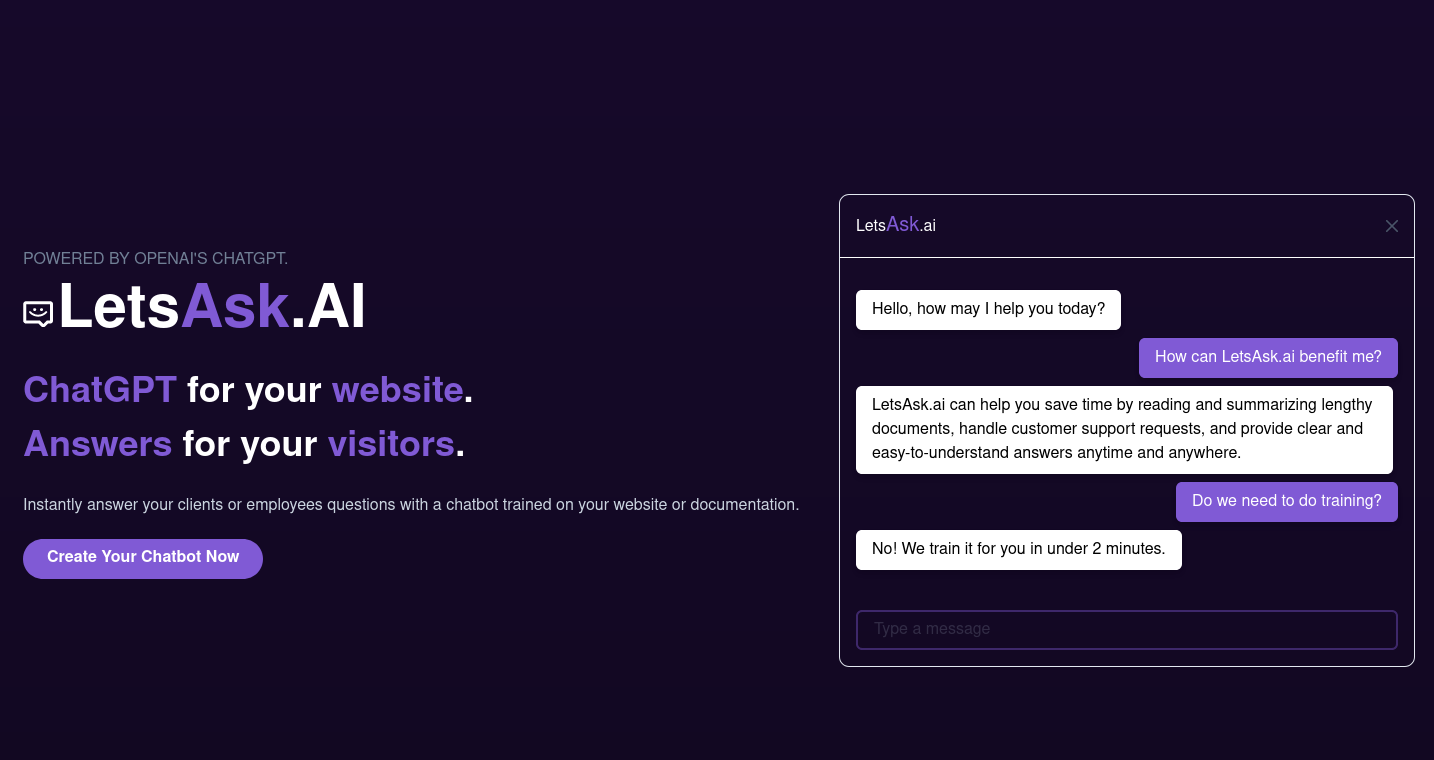 LetsAsk.AI screenshot