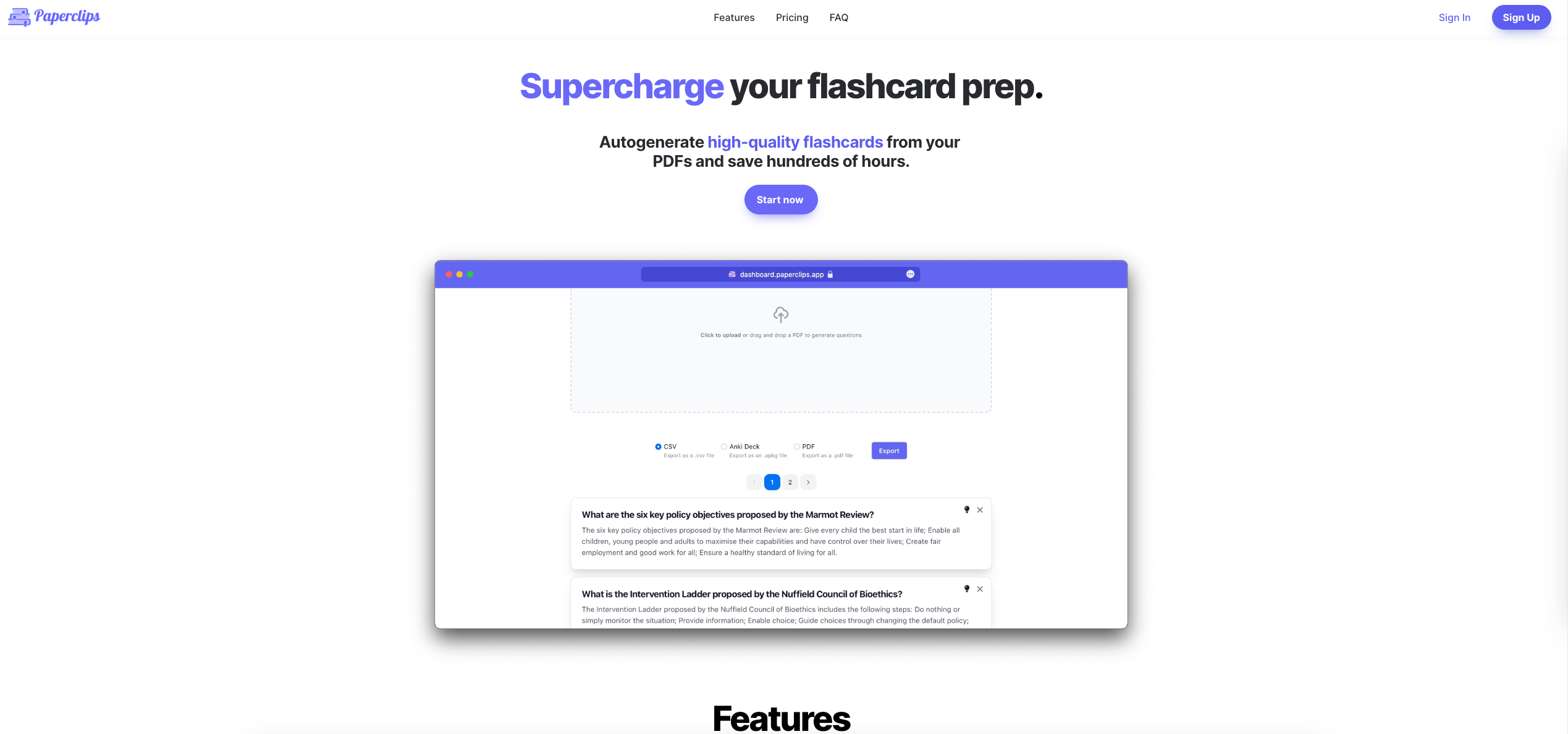 Paperclips screenshot