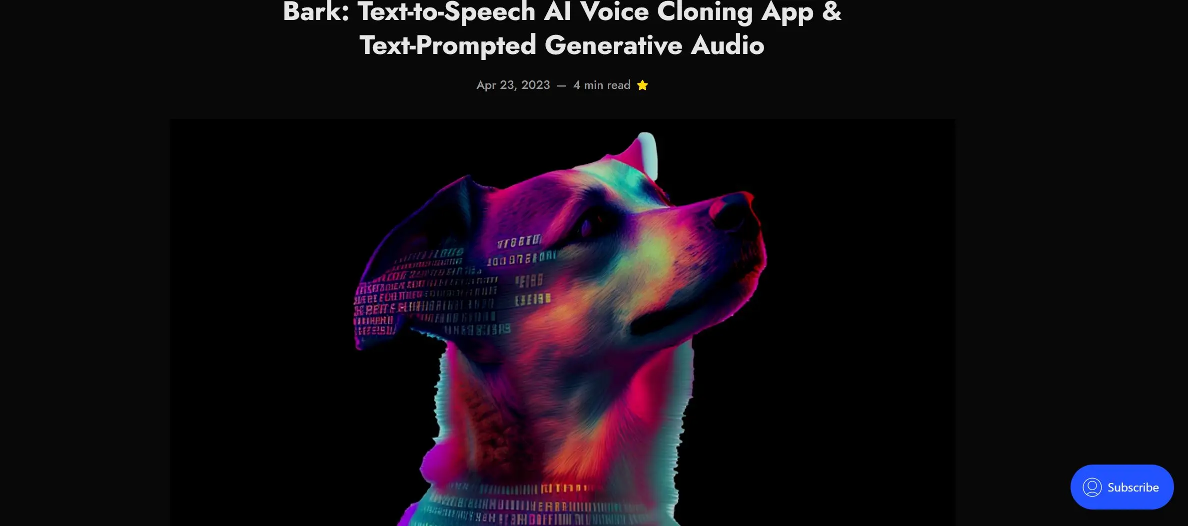 BARK Voice Cloning App screenshot