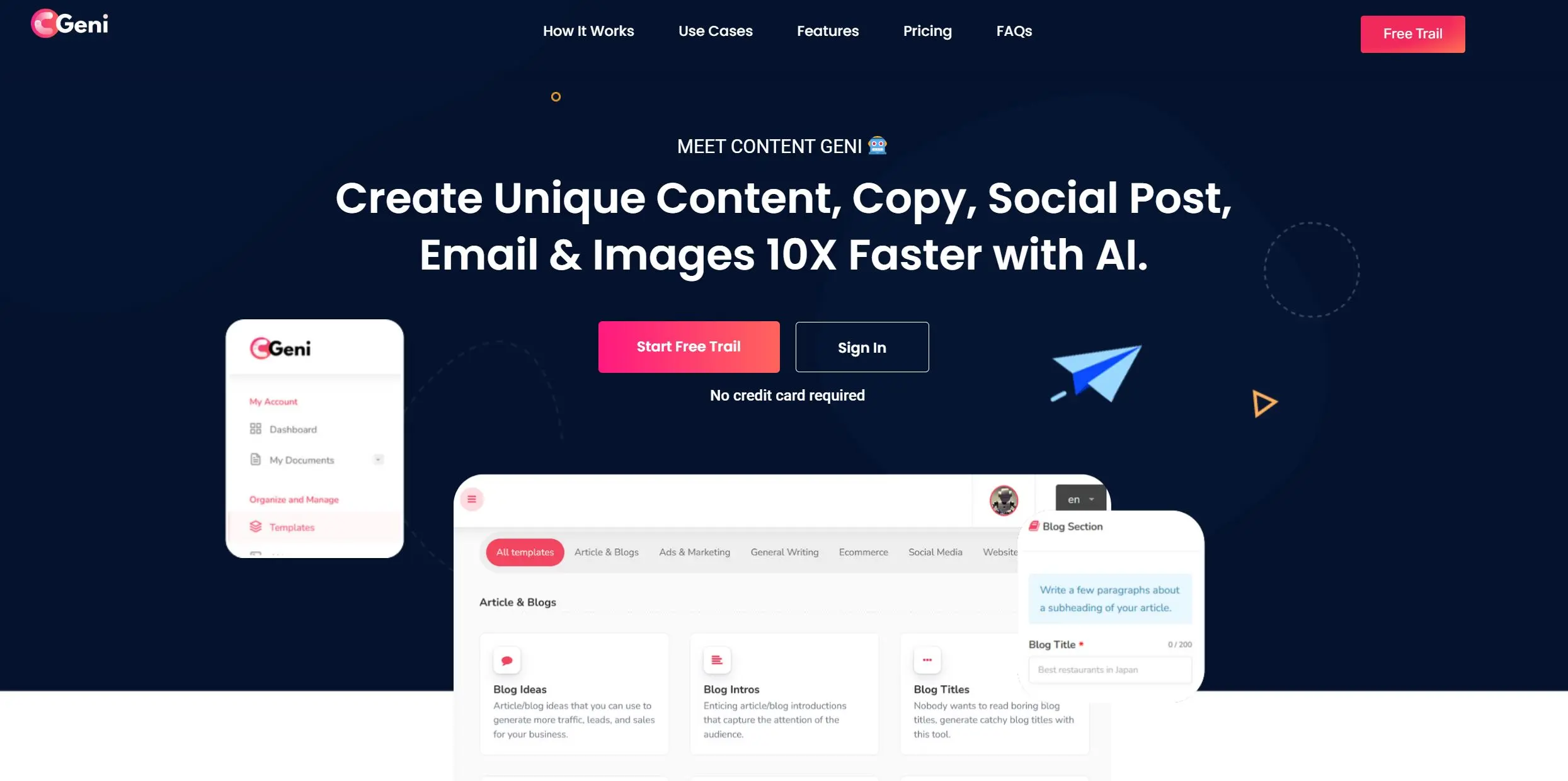 ContentGeni screenshot