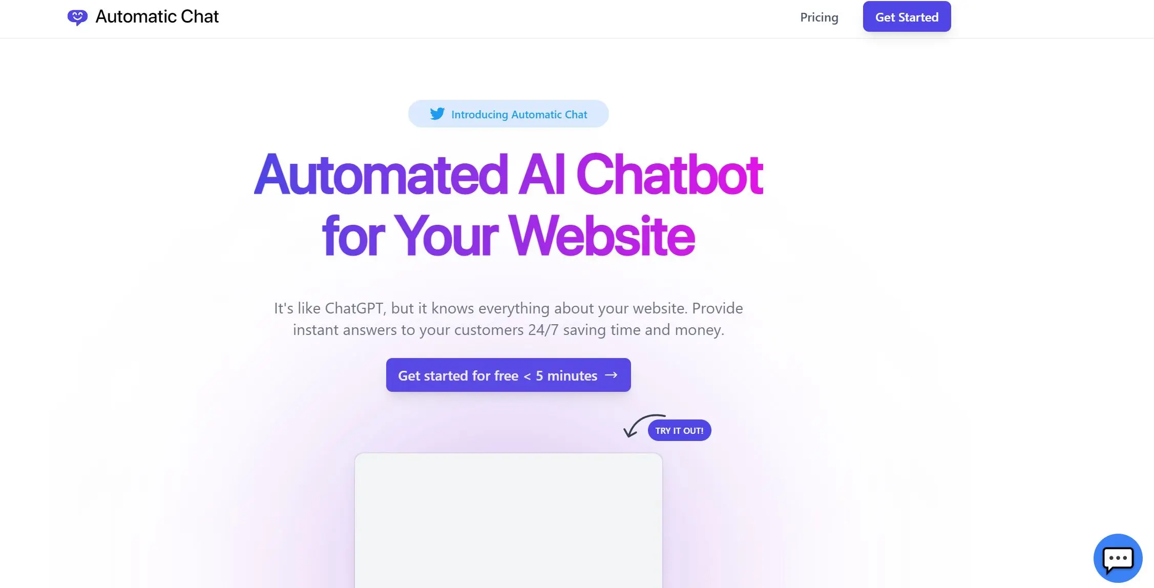 Automatic Chat screenshot