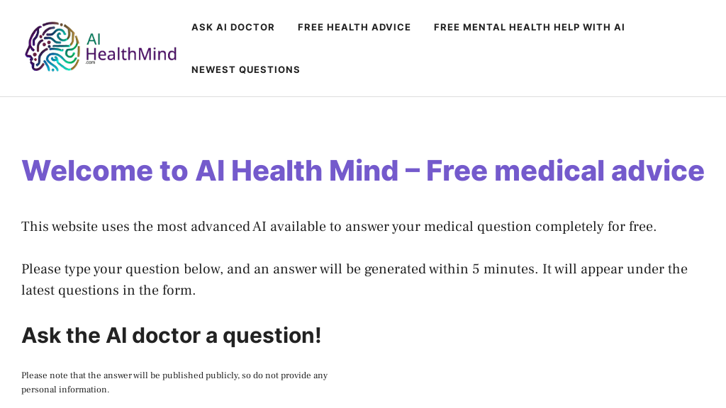 AI Health Mind screenshot