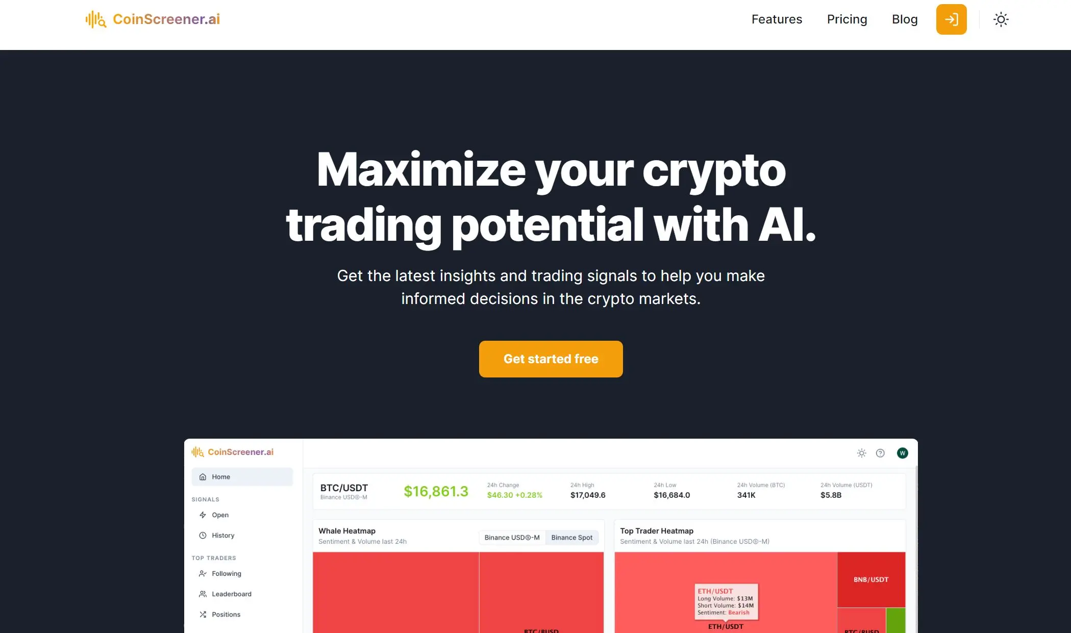 CoinScreener screenshot