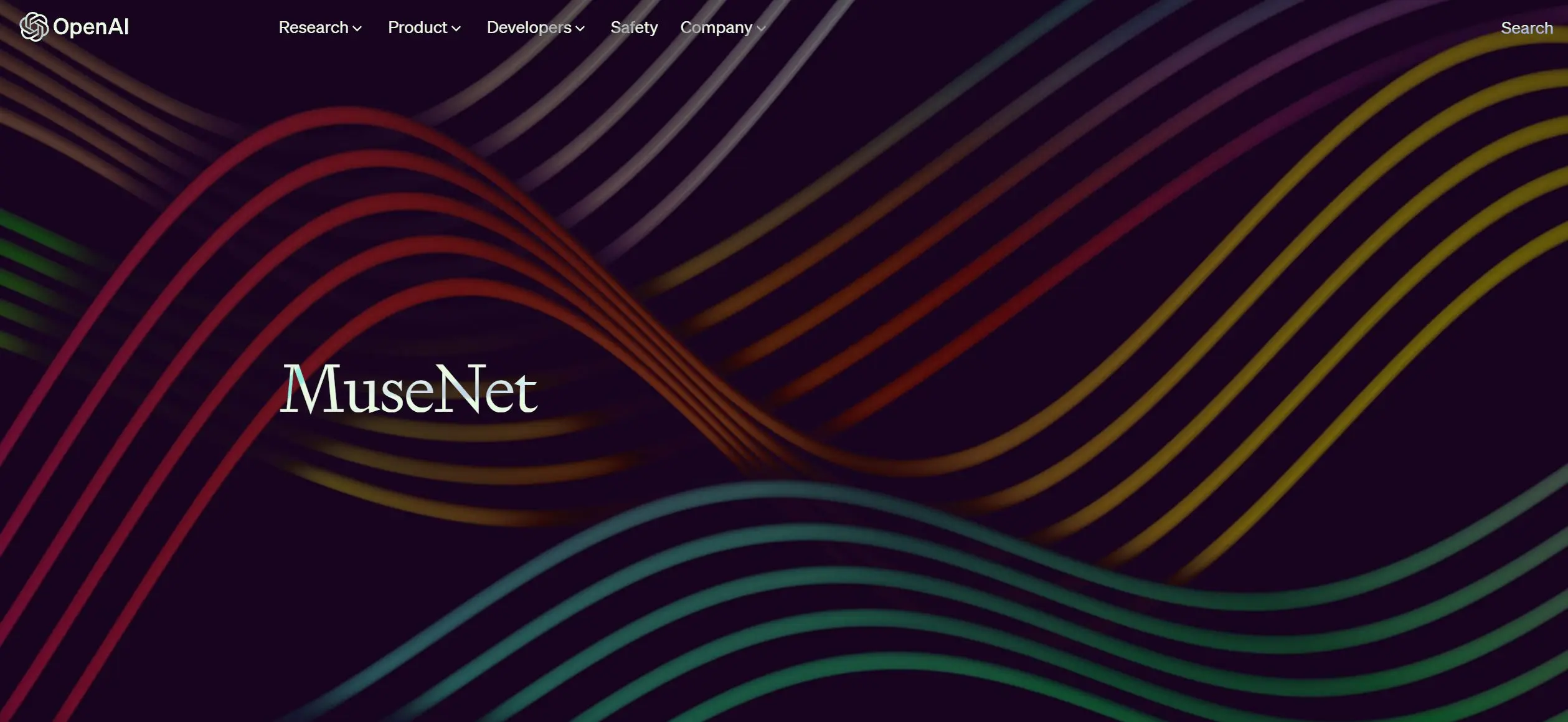 Musenet screenshot