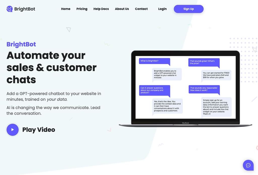 BrightBot screenshot