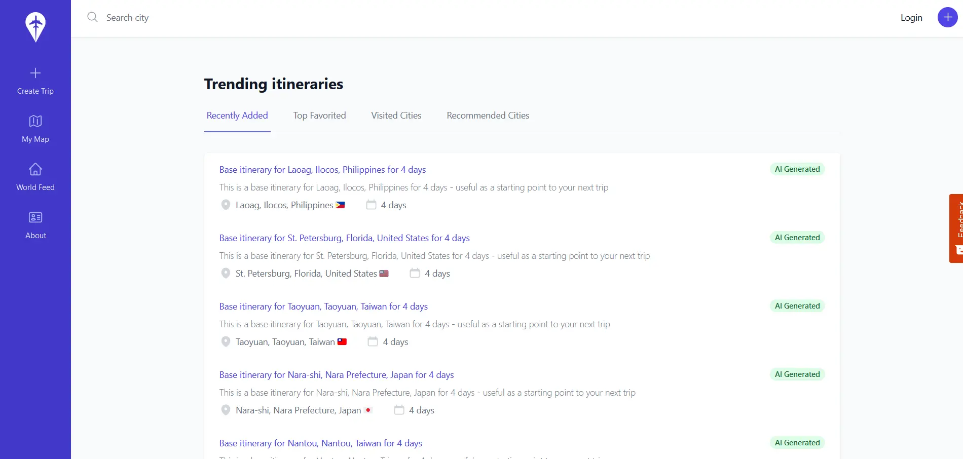 Alcotravel screenshot