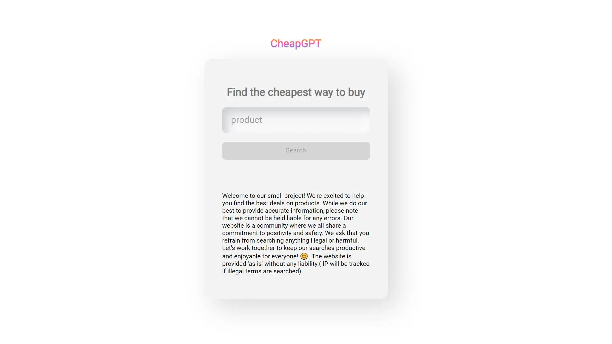 CheapGPT screenshot