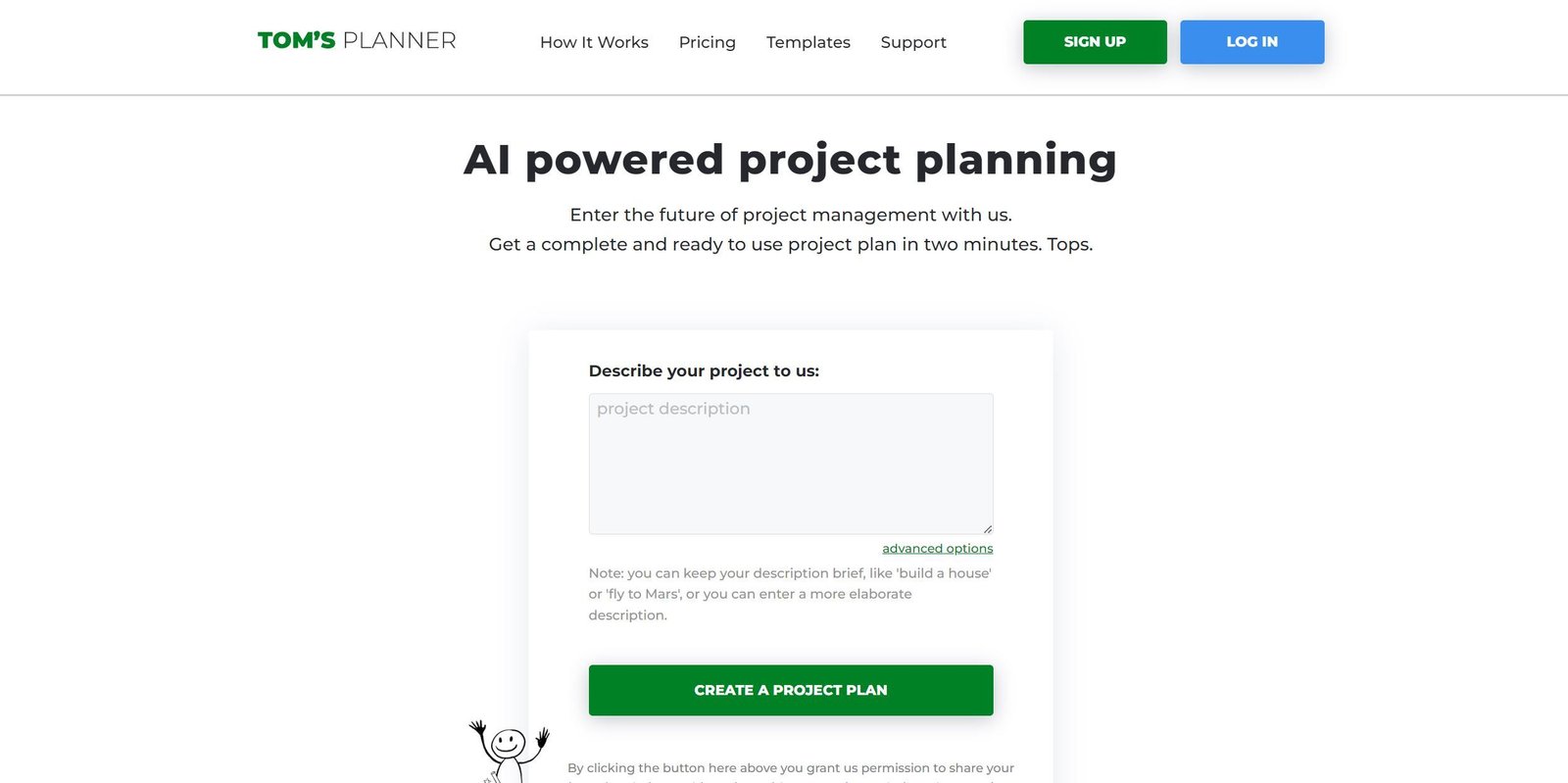 Tomsplanner screenshot