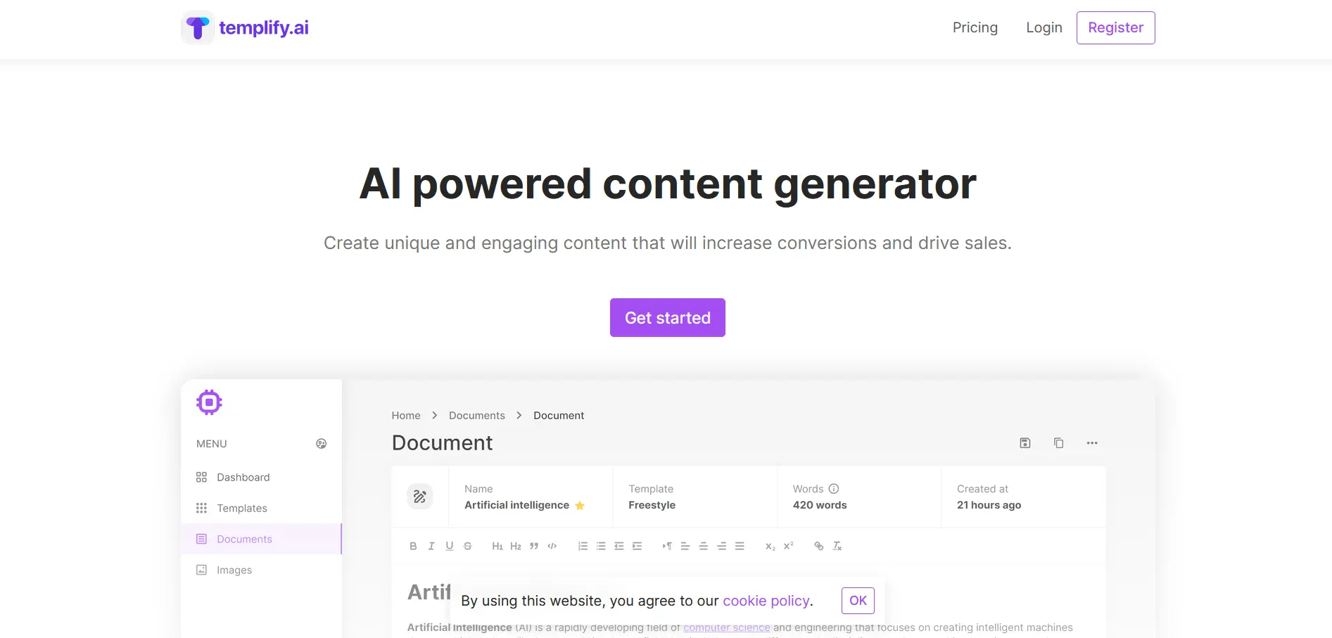 Jotgenius screenshot