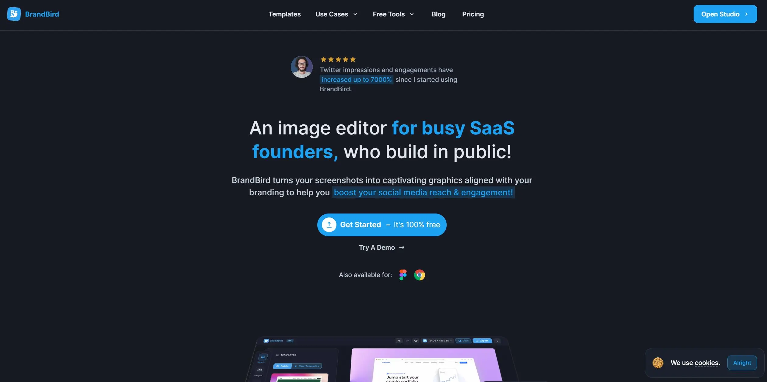 Brandbird screenshot
