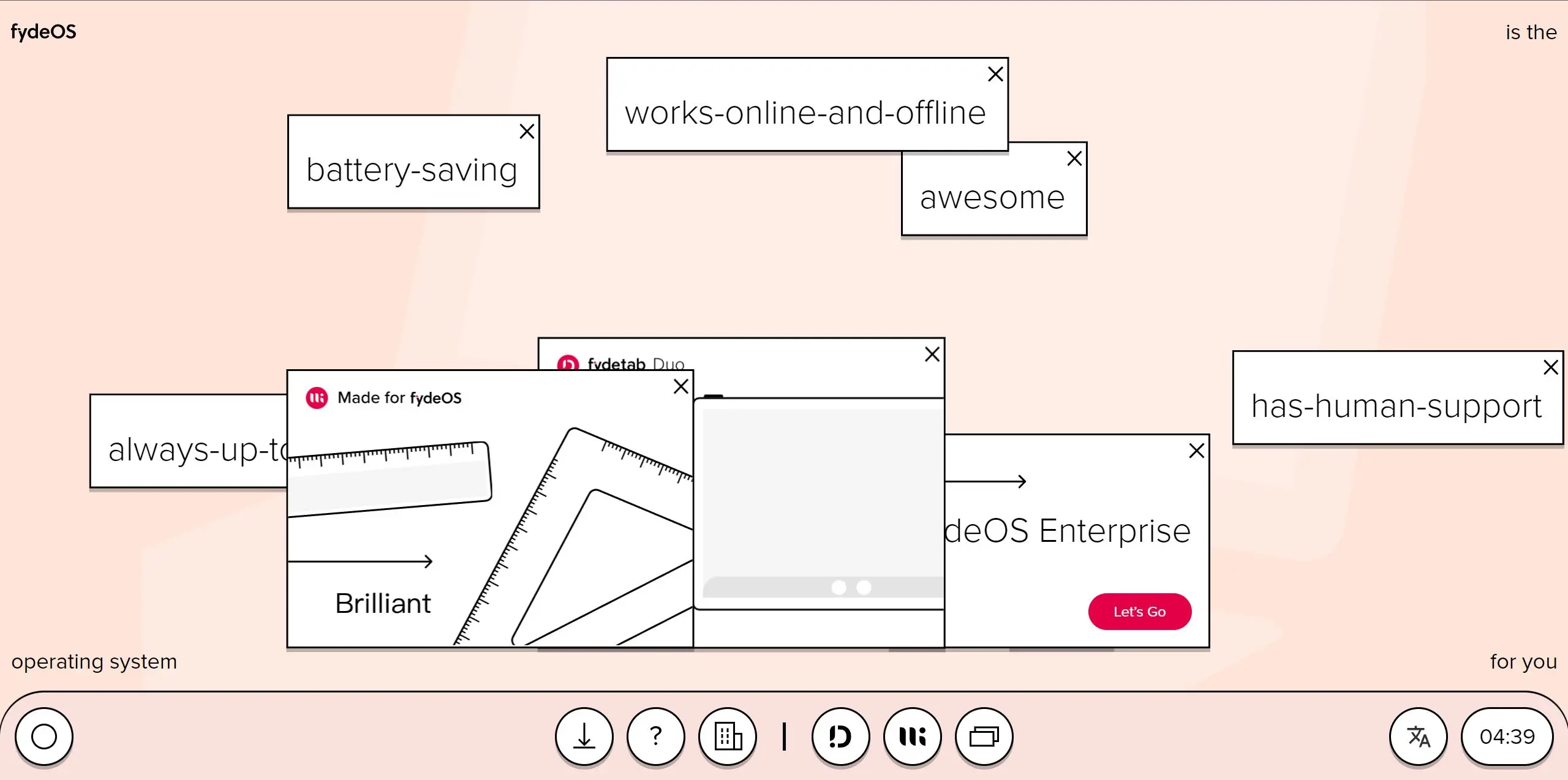 FydeOS screenshot