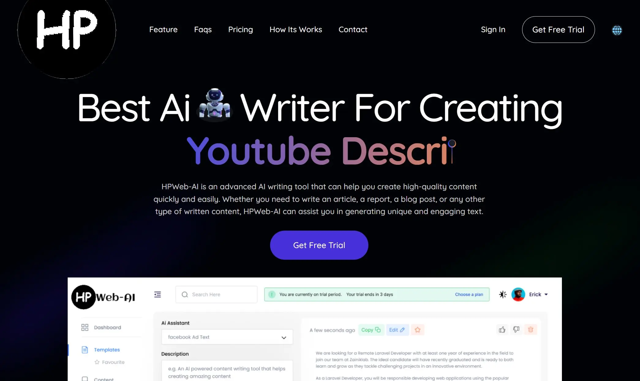 HPWeb-AI screenshot
