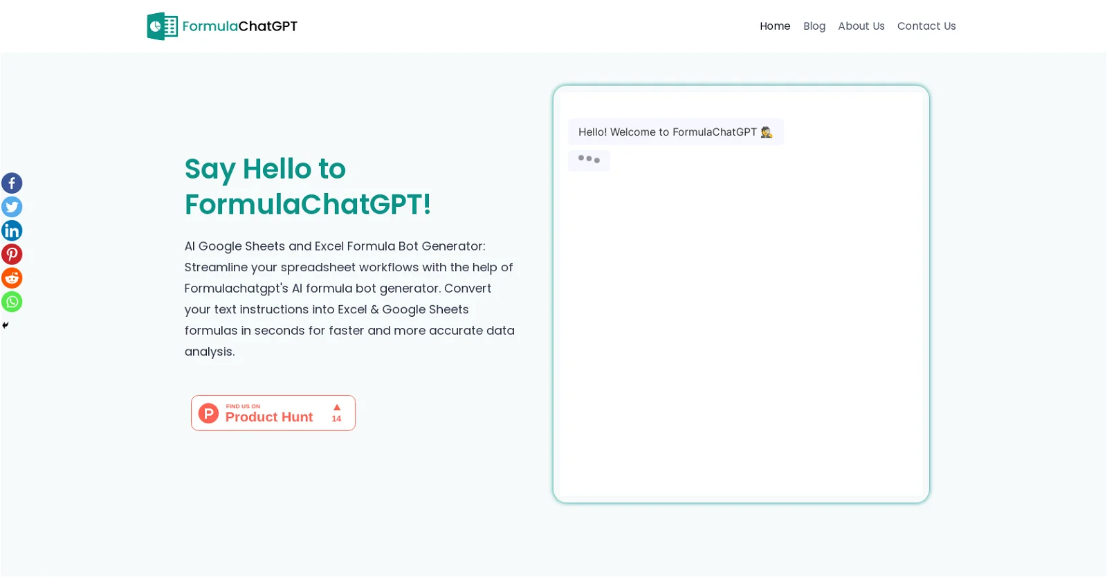 FormulaChatGPT screenshot