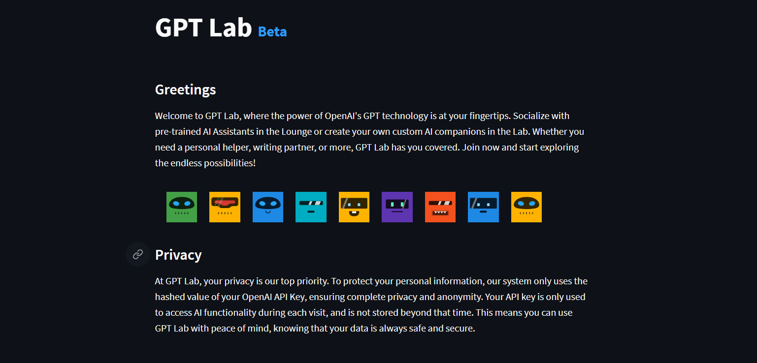 GPT Lab screenshot