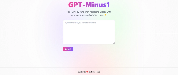 GPT Minus 1 screenshot