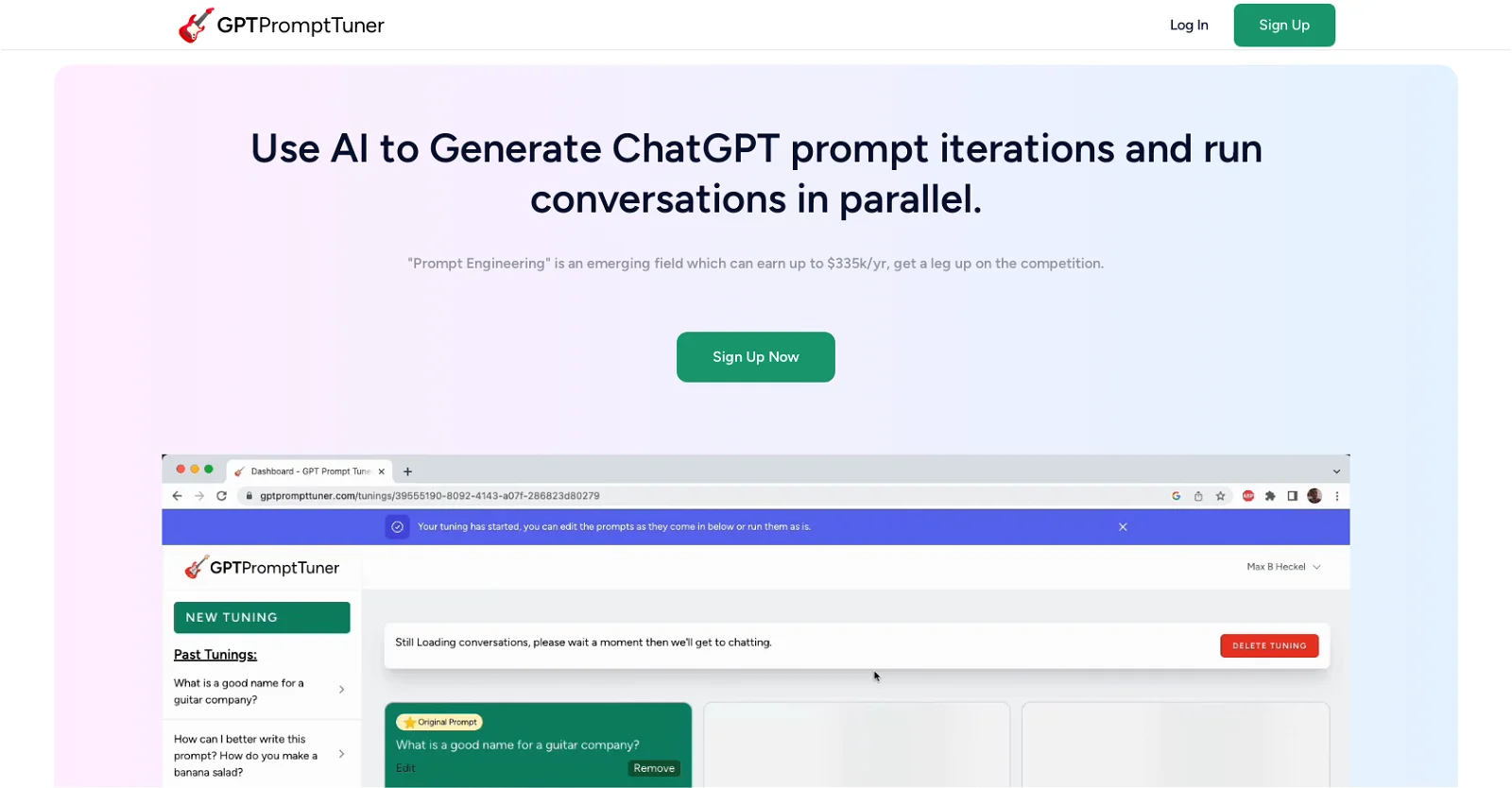 GPT Prompt Tuner screenshot