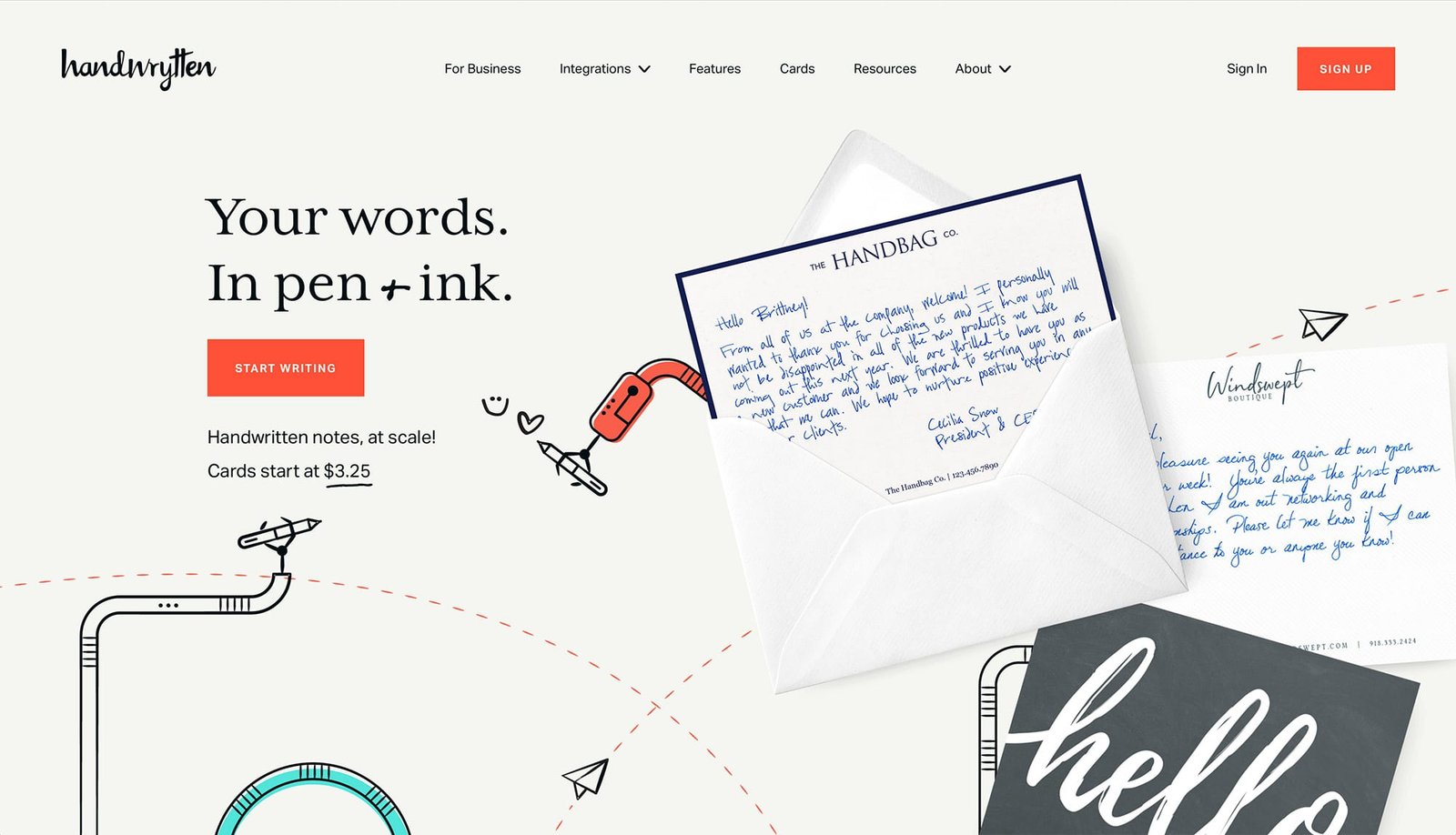 Handwrytten screenshot