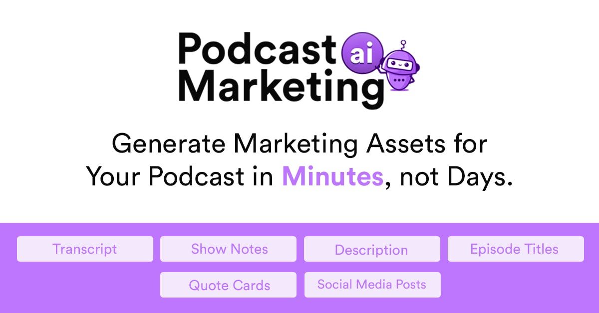 Podcast Marketing AI screenshot