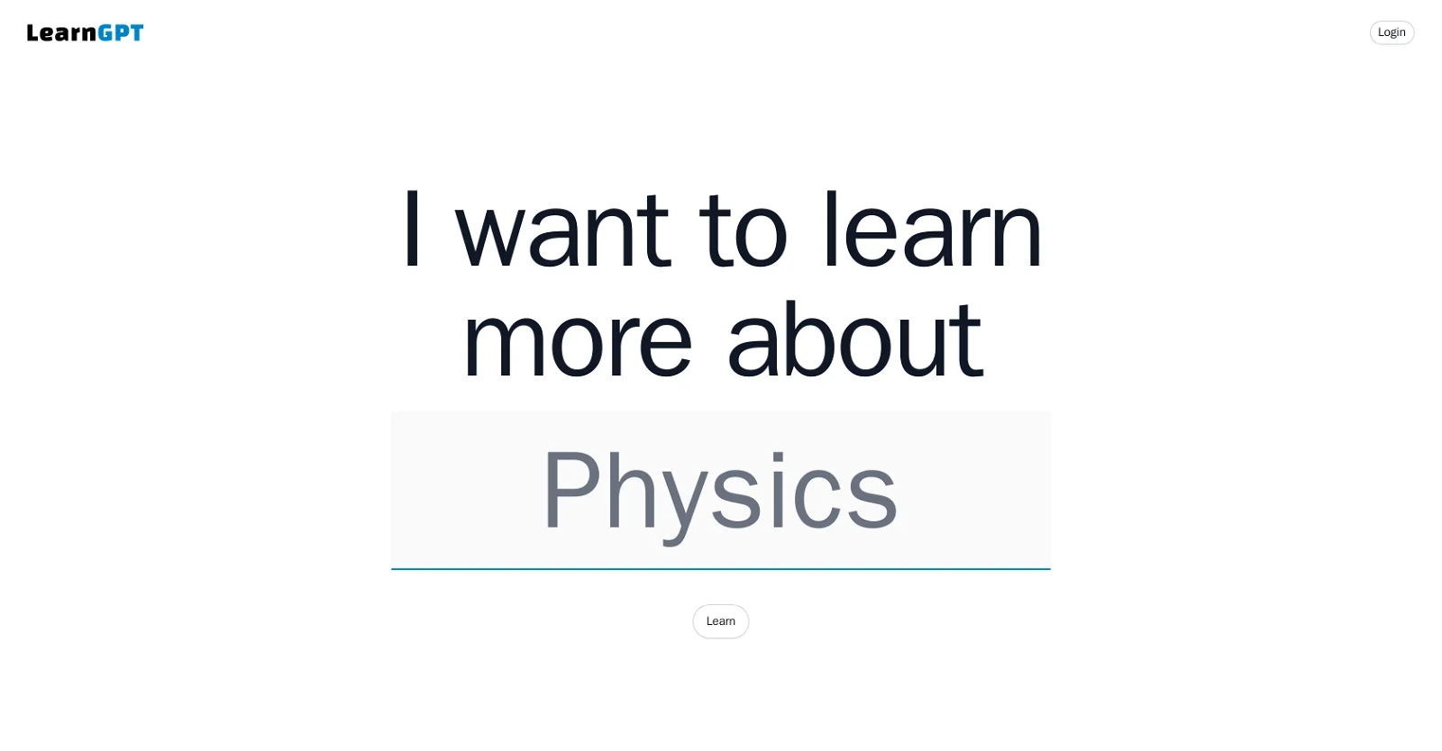LearnGPT screenshot