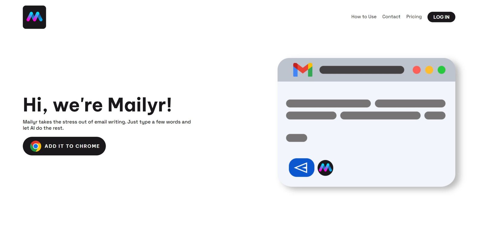 Mailyr screenshot