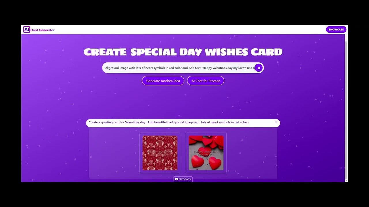AI Card Generator screenshot