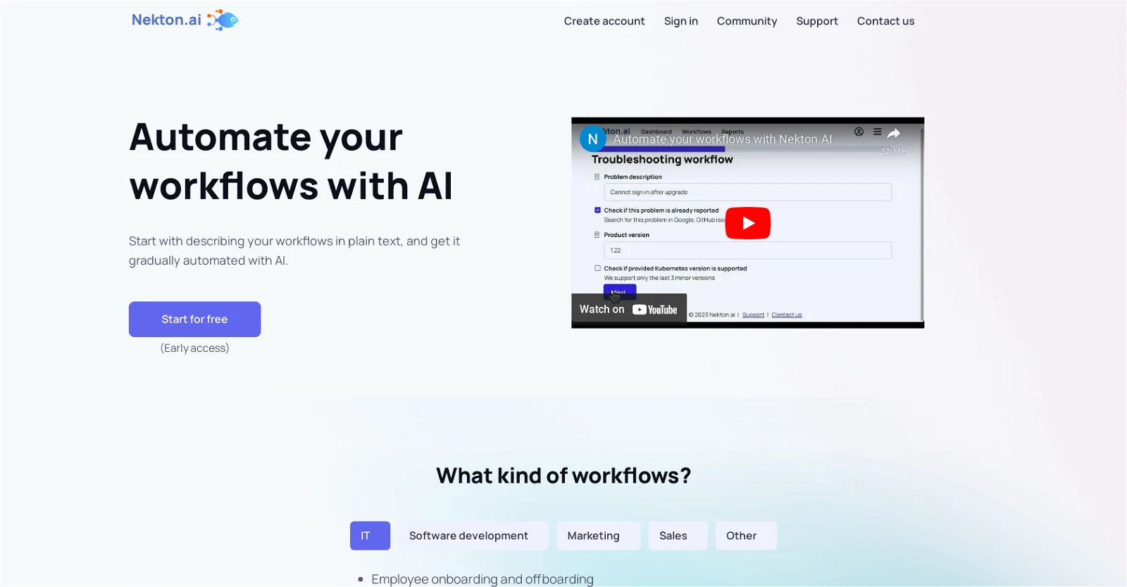 Nekton.ai screenshot