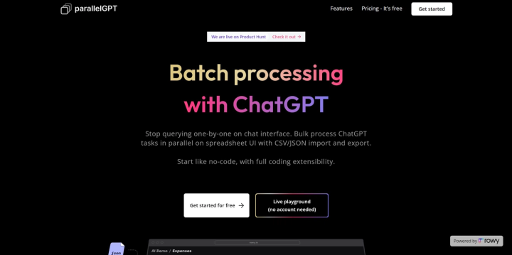ParallelGPT screenshot