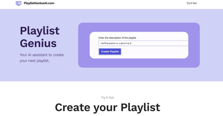 PlaylistGenius AI screenshot