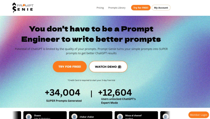 Prompt Genie screenshot