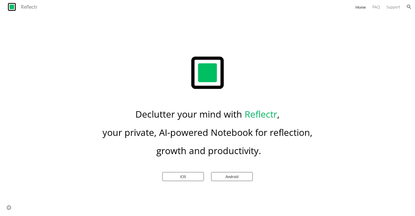 Reflectr screenshot