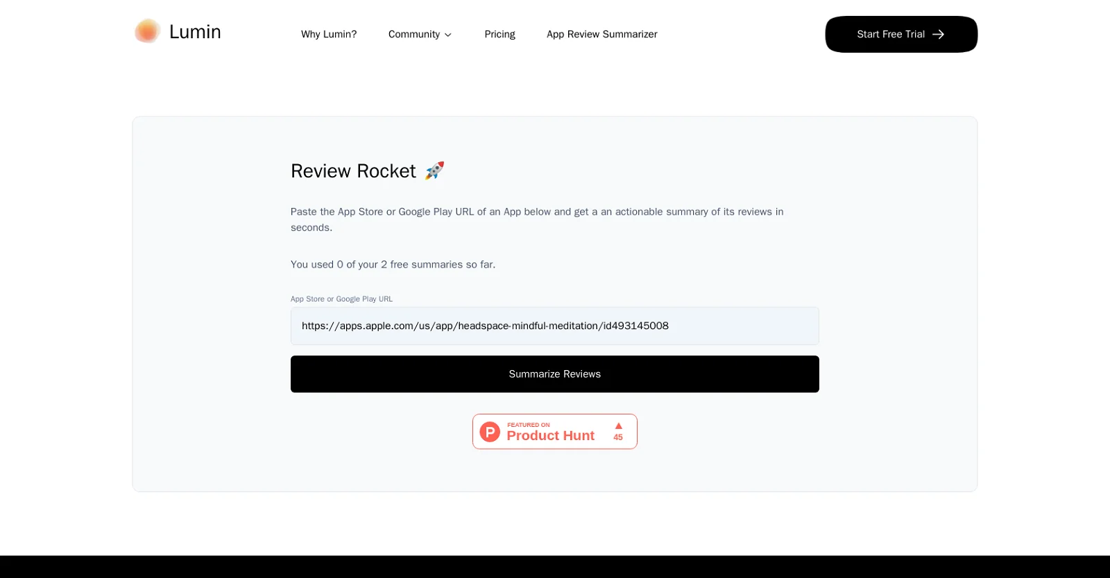 Review Rocket screenshot