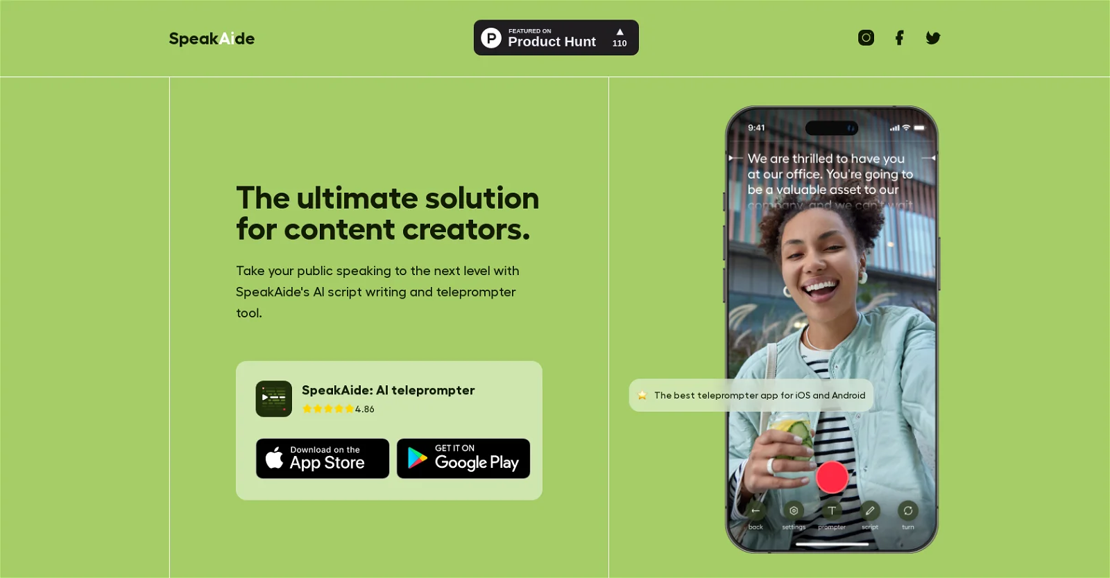 SpeakAide screenshot