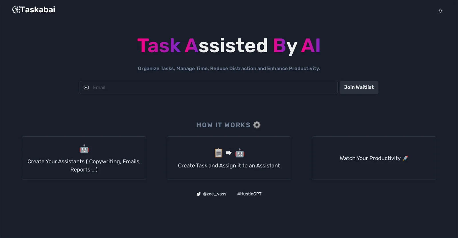 Taskabai screenshot