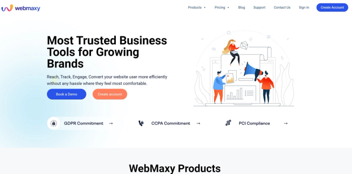 Webmaxy screenshot