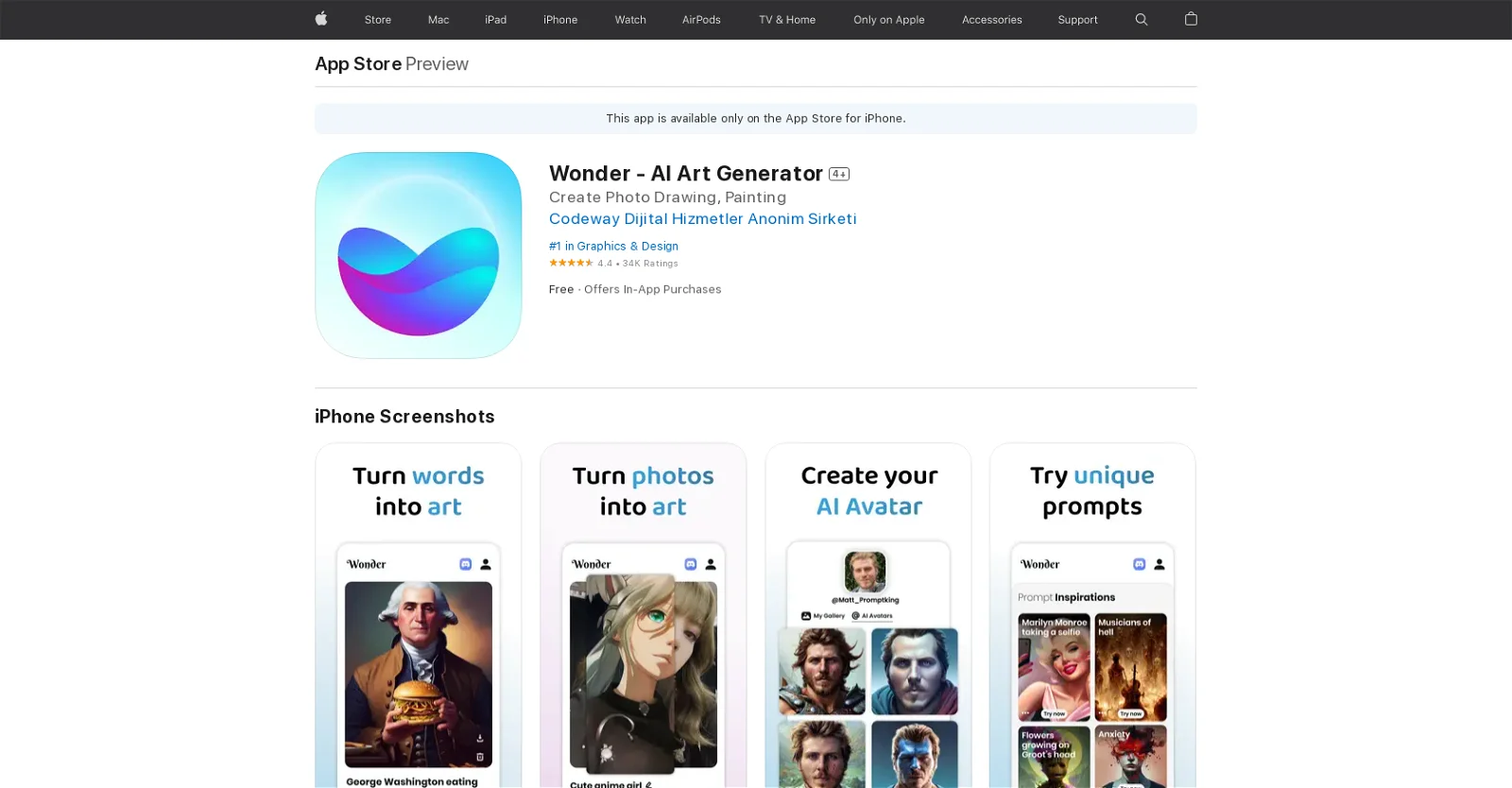 Wonder AI screenshot