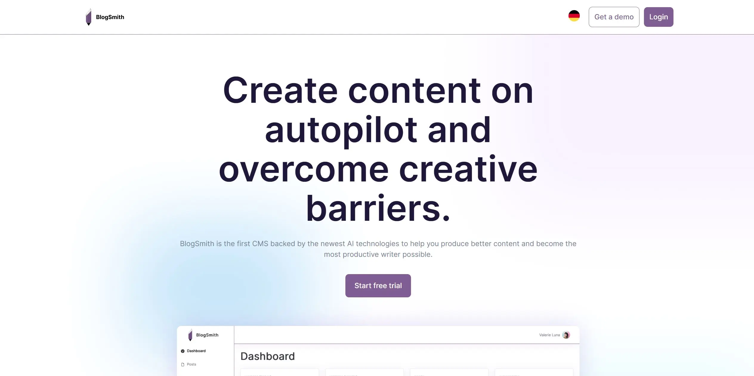 Blog Smith screenshot