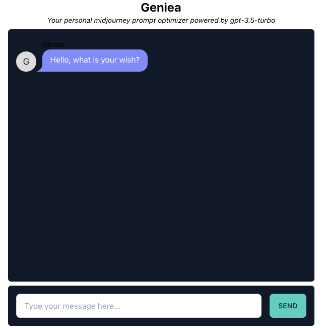 Geniea screenshot