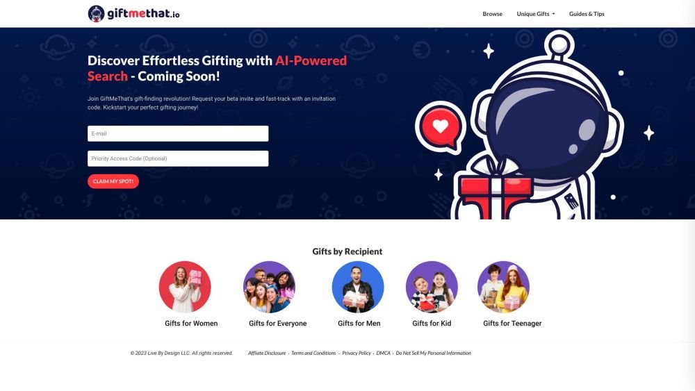 Giftmethat screenshot